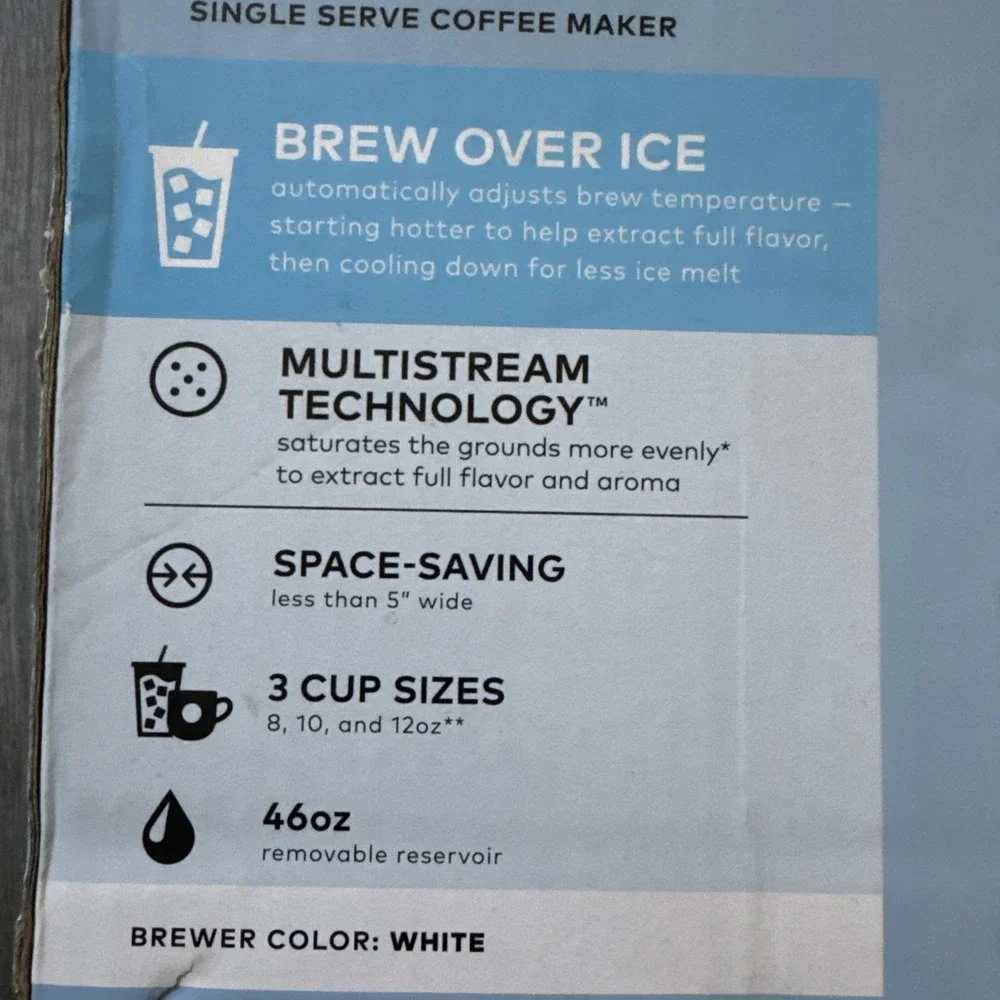 Keurig K Iced Plus Single Serve Coffee Maker Iced & Hot K Cup Pod, 3 Cup Sizes
